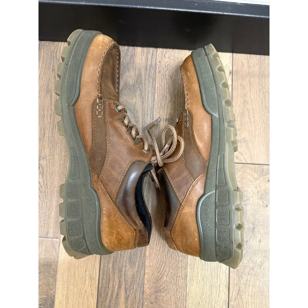ECCO‎ Track 25 Mens Gore-Tex Waterproof Leather Shoes Brown Oxford Size 42 8-8.5